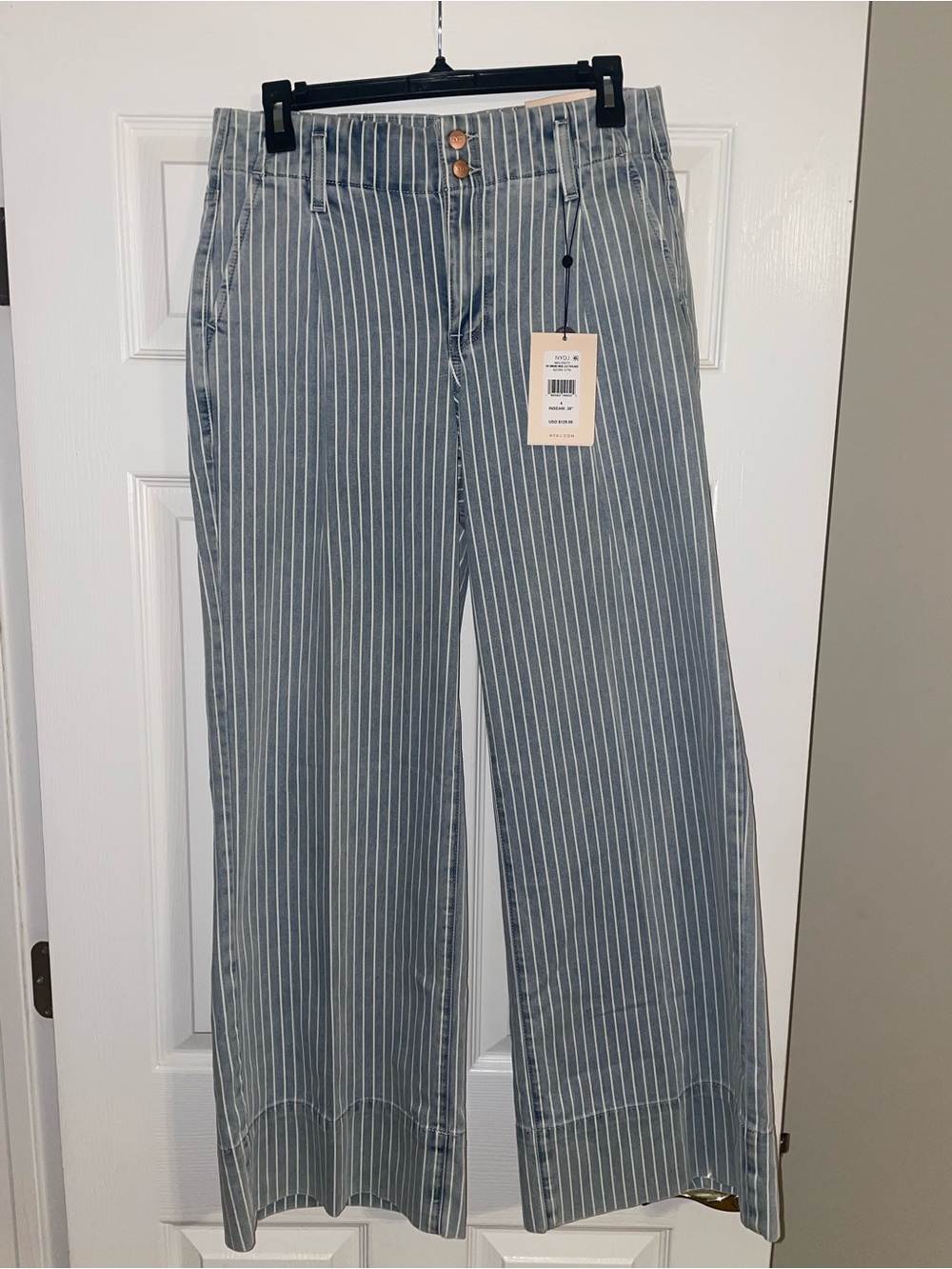 NWT NYDJ Pinstripe Wide Leg Pants | Chic & Flattering 🤍